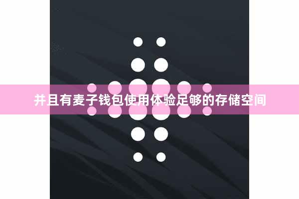 并且有麦子钱包使用体验足够的存储空间