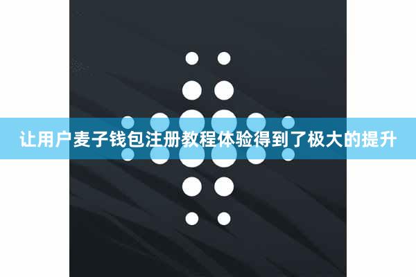 让用户麦子钱包注册教程体验得到了极大的提升