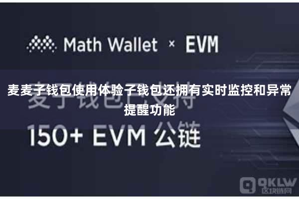 麦麦子钱包使用体验子钱包还拥有实时监控和异常提醒功能